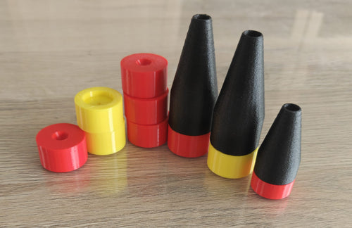 Klopper + Pastille 27,5mm (Staande wip) - 5st.